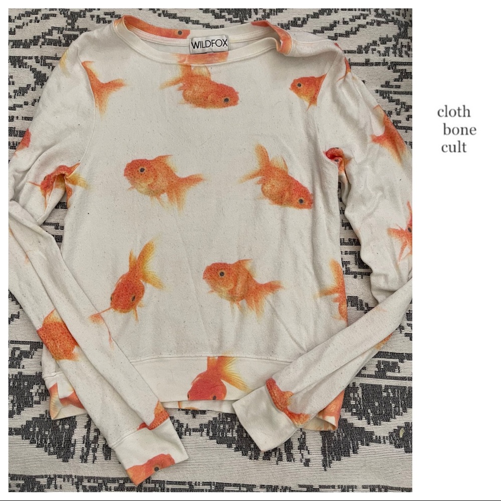 Wildfox Rare & Coveted Goldfish Sweatshirt - image 6